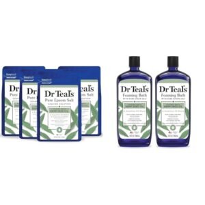 Dr Teal's Epsom Salt & Foaming Bath Bundle with Cannabis Sat...