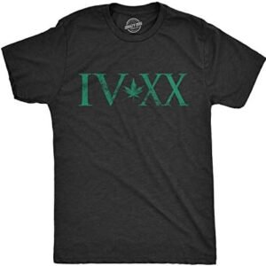 Mens IVXX 420 T Shirt Funny Graphic Weed Tee Cannabis CBD Po...